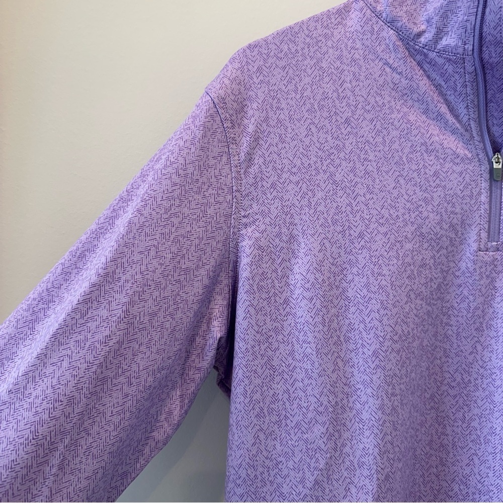 Peter Millar Men’s Quarterzip QZip Quarter Zip Jacket Sweater Sweatshirt Purple - Picture 7 of 9
